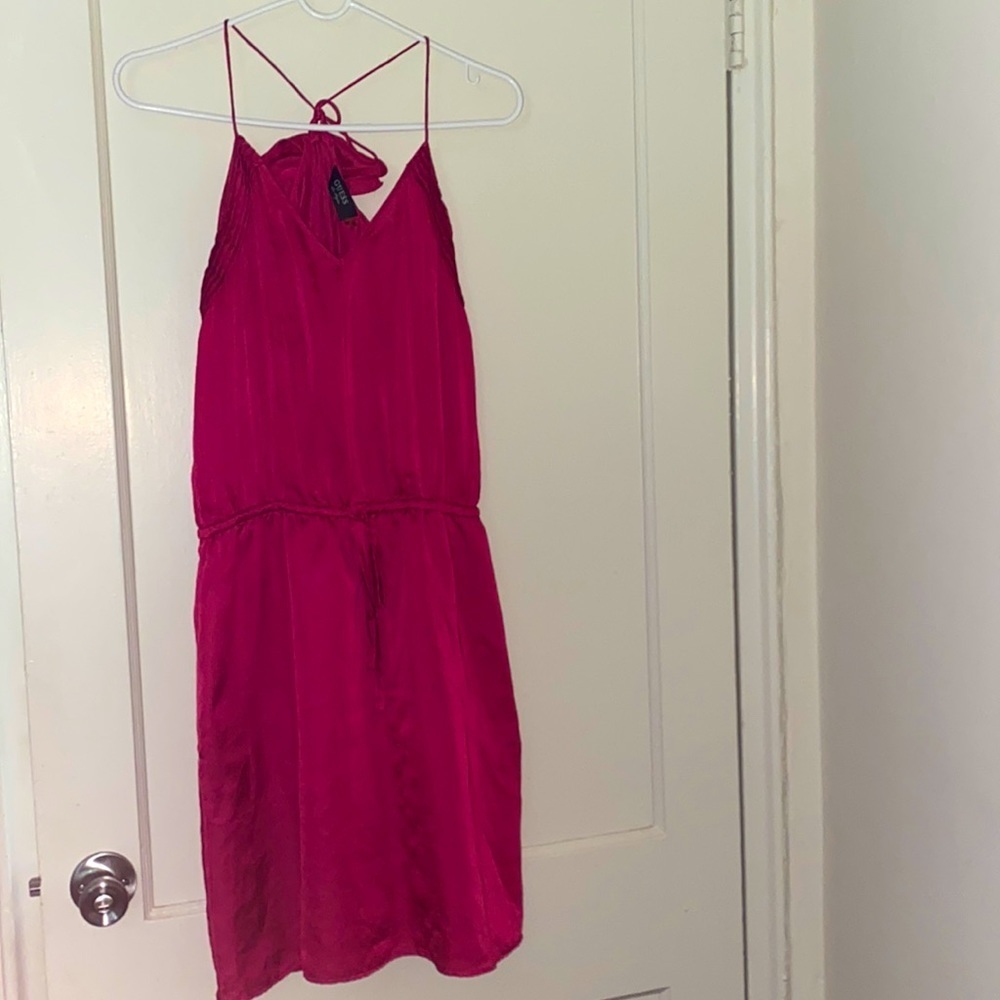 guess fuchsia pink dress size: 8